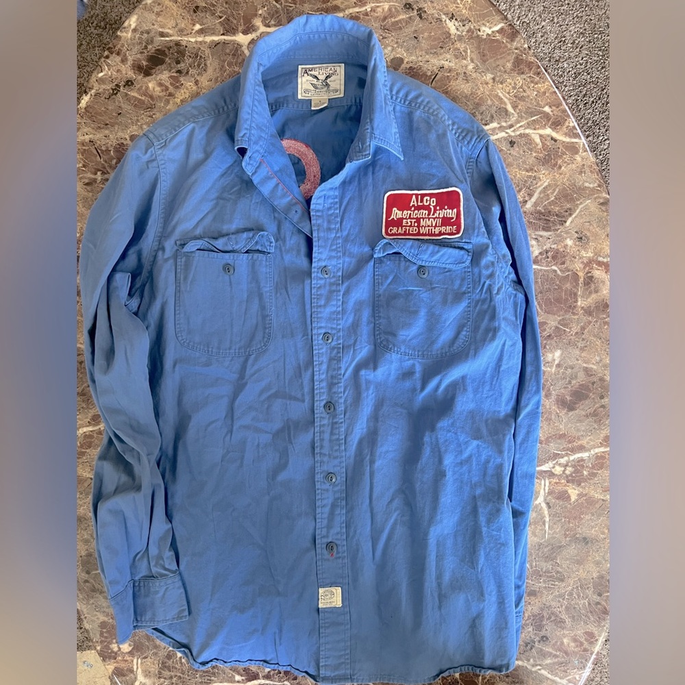 L Vintage American Living fashion button  shirt